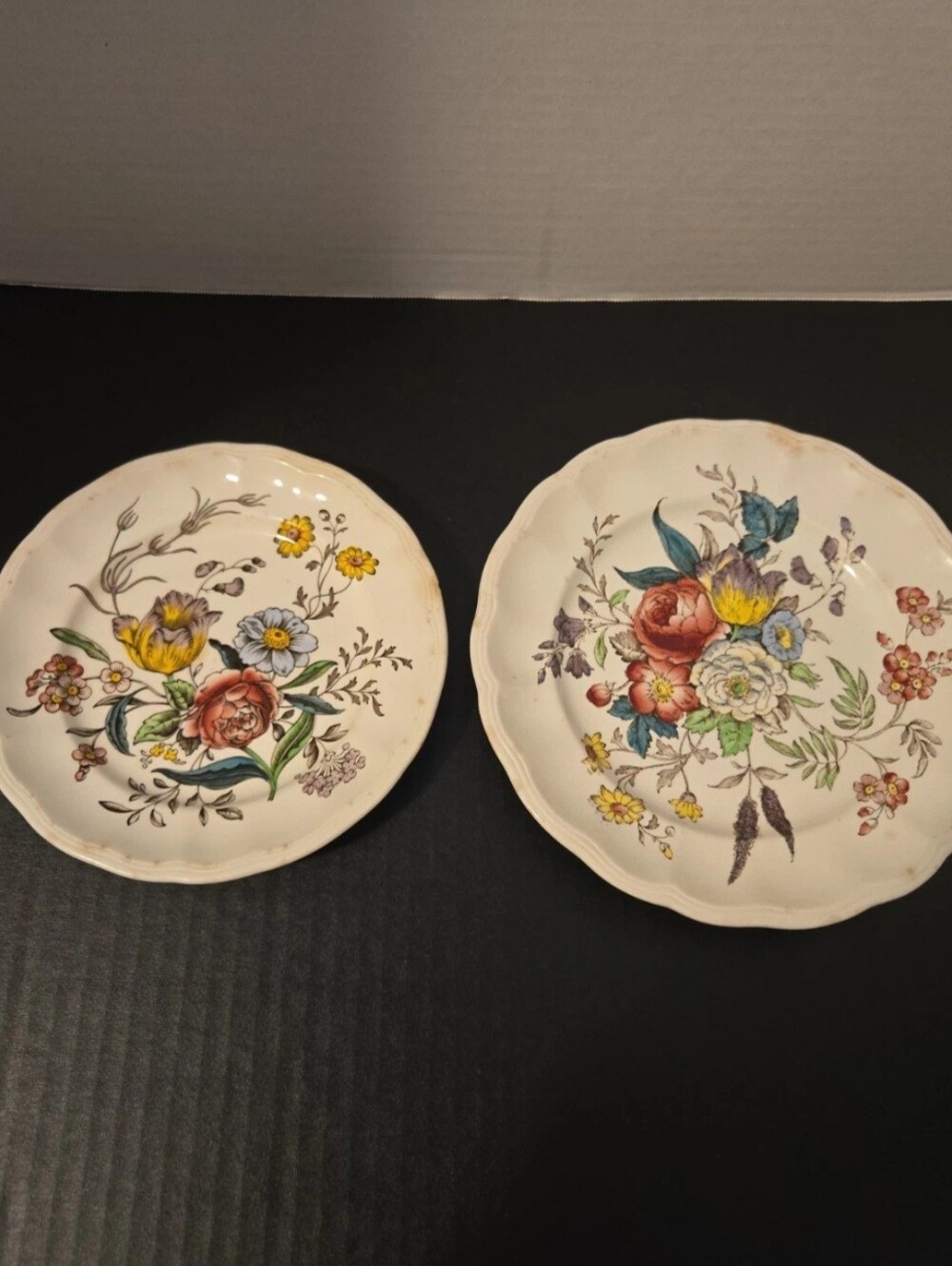 Copeland Spode Salad/Dessert Plates Lot Of 2 Floral Gainsborough England